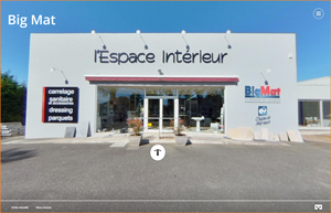 Image d'accueil de la visite virtuelle 360° du magasin Big Mat Chapuis Marsan