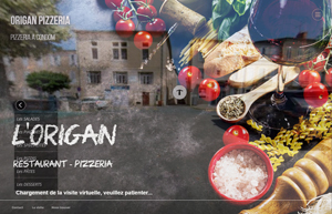 Image d'accueil de la visite virtuelle 360° de la pizzéria L'Origan