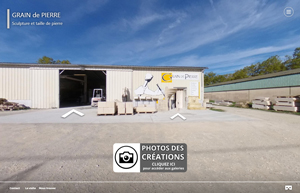 Image d'accueil de la visite virtuelle 360° de l'entreprise Grain de Pierre à Fleurance (32500)